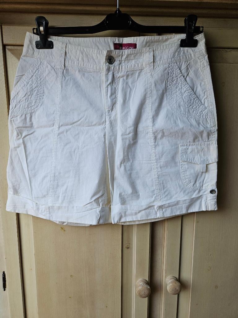 witte korte broek, Biaggini, maat 40, Kleding | Dames, Broeken en Pantalons, Kort, Verzenden, Wit, Nieuw
