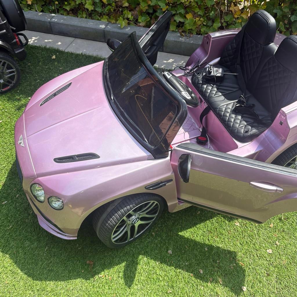 Roze Bentley elektrische kinderauto 2 zits!, Kinderen en Baby's, Ophalen, Zo goed als nieuw