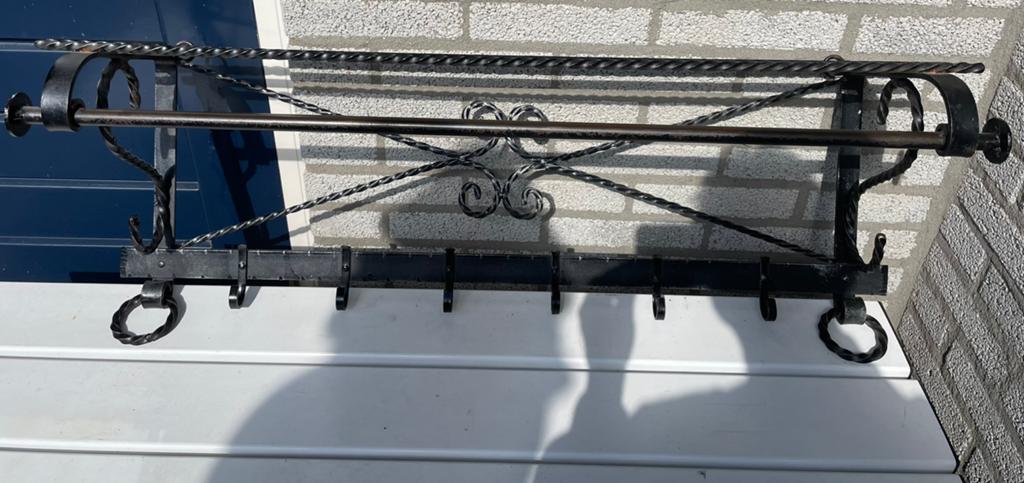 Smeedijzeren kapstok, Huis en Inrichting, Overige materialen, Gebruikt, Minder dan 100 cm, Ophalen