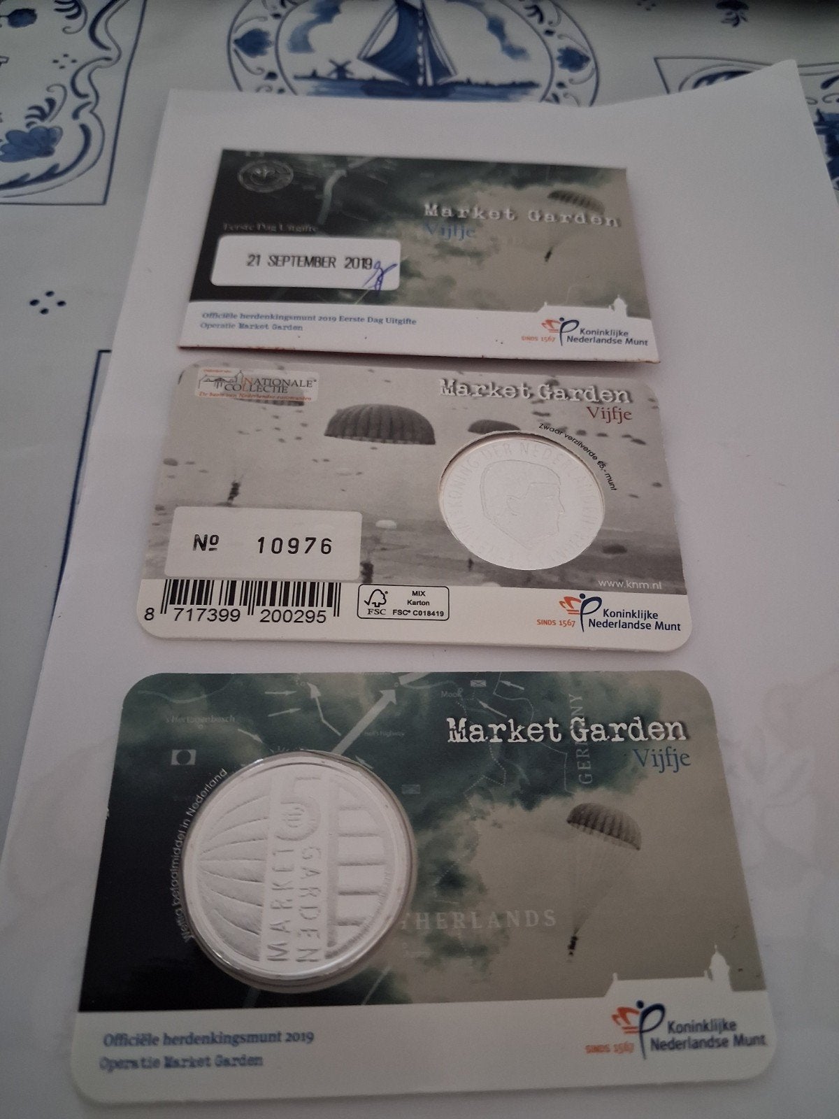 coincards Market Garden 2019, Ophalen of Verzenden, Koningin Beatrix, Euro's