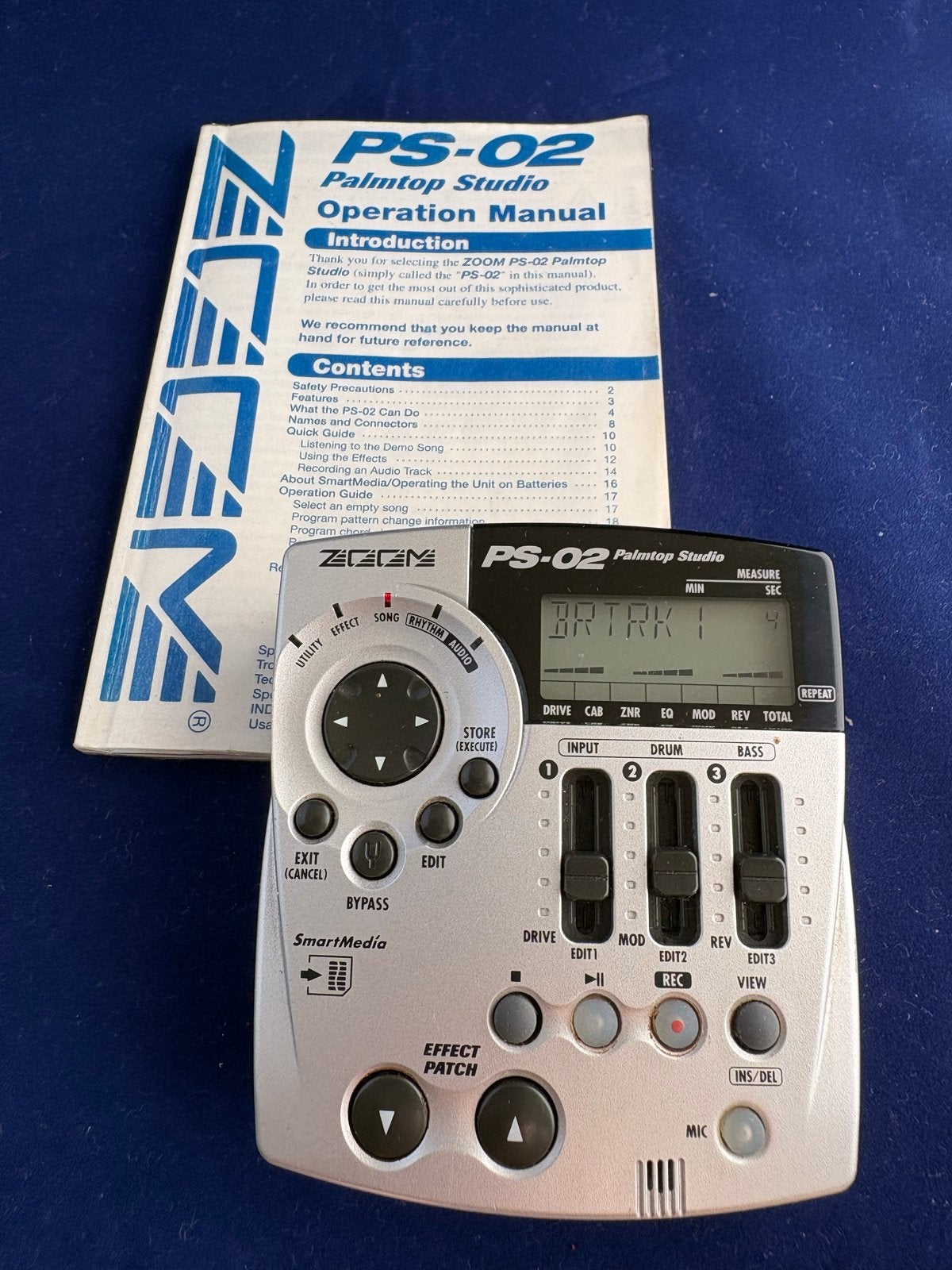 Zoom PS-02 Palmtap Studio met 64 Mb SmartMedia Card, Ophalen of Verzenden, Gebruikt, Minder dan 5 kanalen, Microfooningang