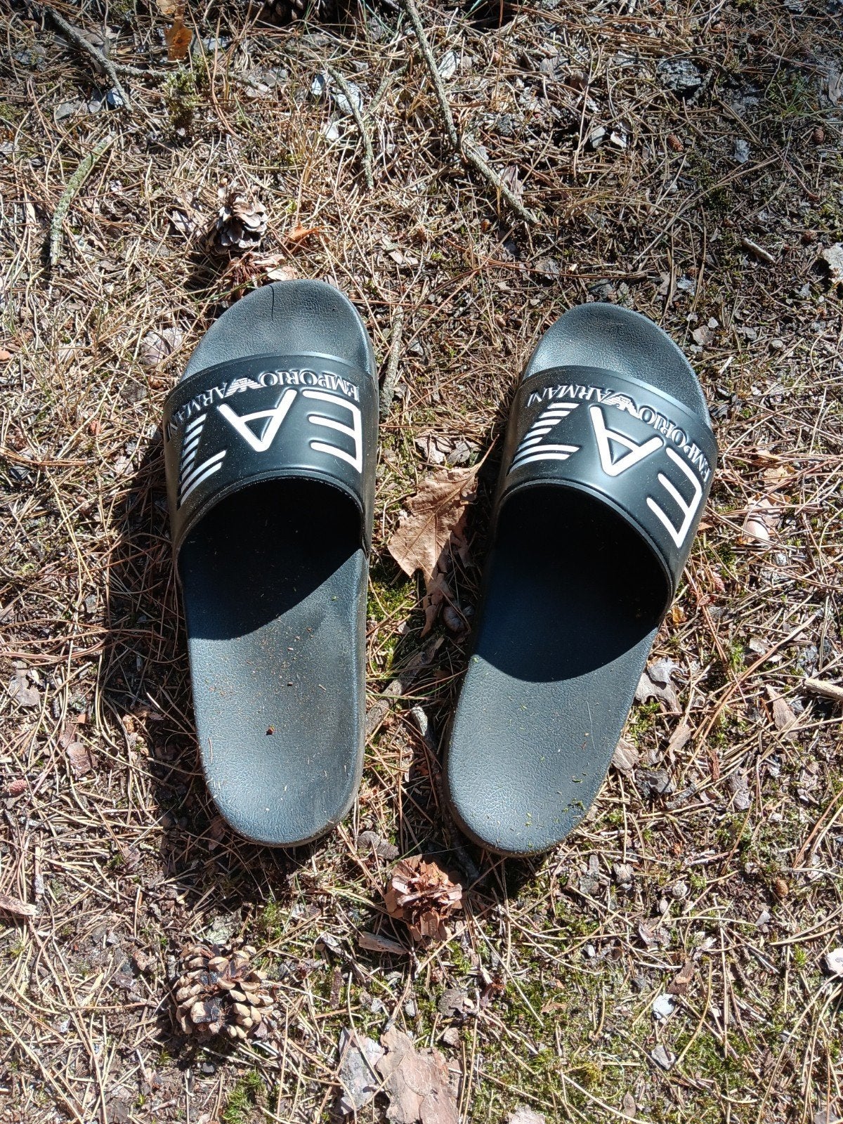 ea7 slippers, Ophalen of Verzenden, Nieuw, Zwart