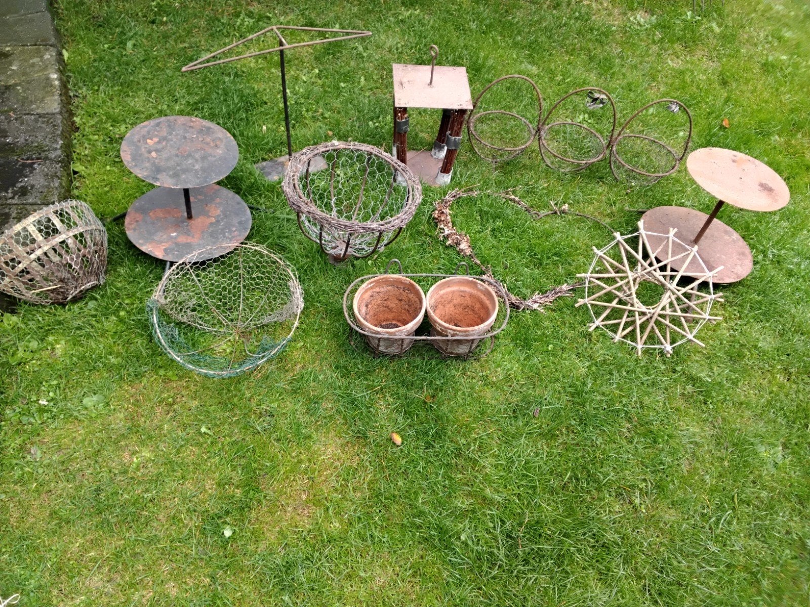 diverse ijzeren frames voor bloemschikken, Hobby en Vrije tijd, Ophalen of Verzenden, Gebruikt