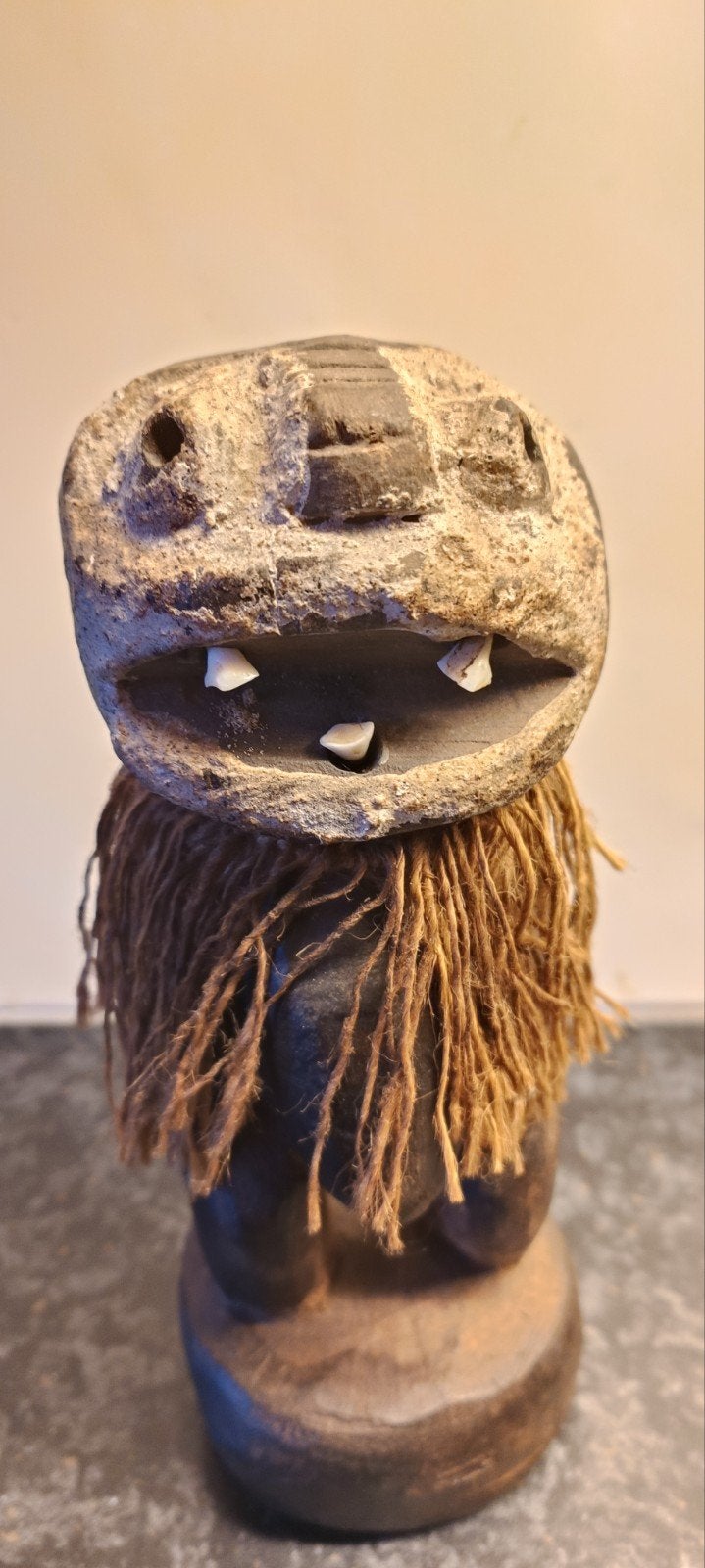 Afrikaans houten tribaal kunstbeeld, Hout, Gesneden, Afrika, Ophalen of Verzenden