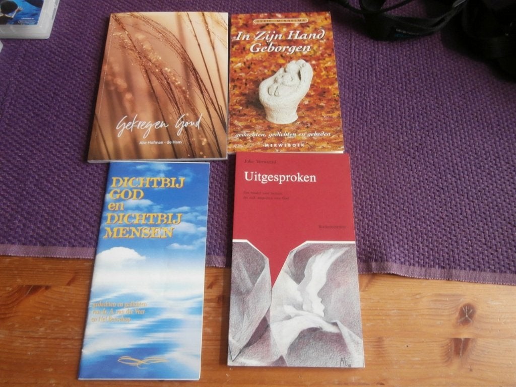 boek In Zijn hand geborgen Uitgesproken Gekregen Goud God, Ophalen of Verzenden, Gelezen, Joke Verweerd, Christendom | Protestants
