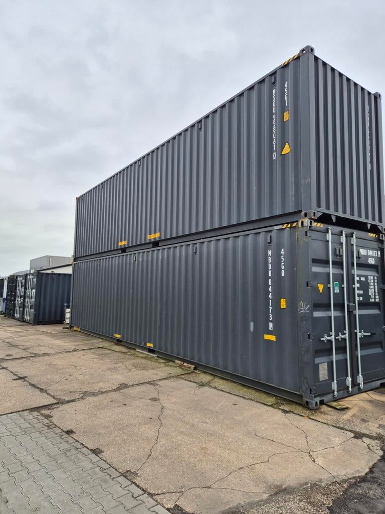 Nieuwe 40ft HC Container RAL 7016 - Transport mogelijk, Zakelijke goederen, Machines en Bouw | Keten en Containers, Ophalen of Verzenden