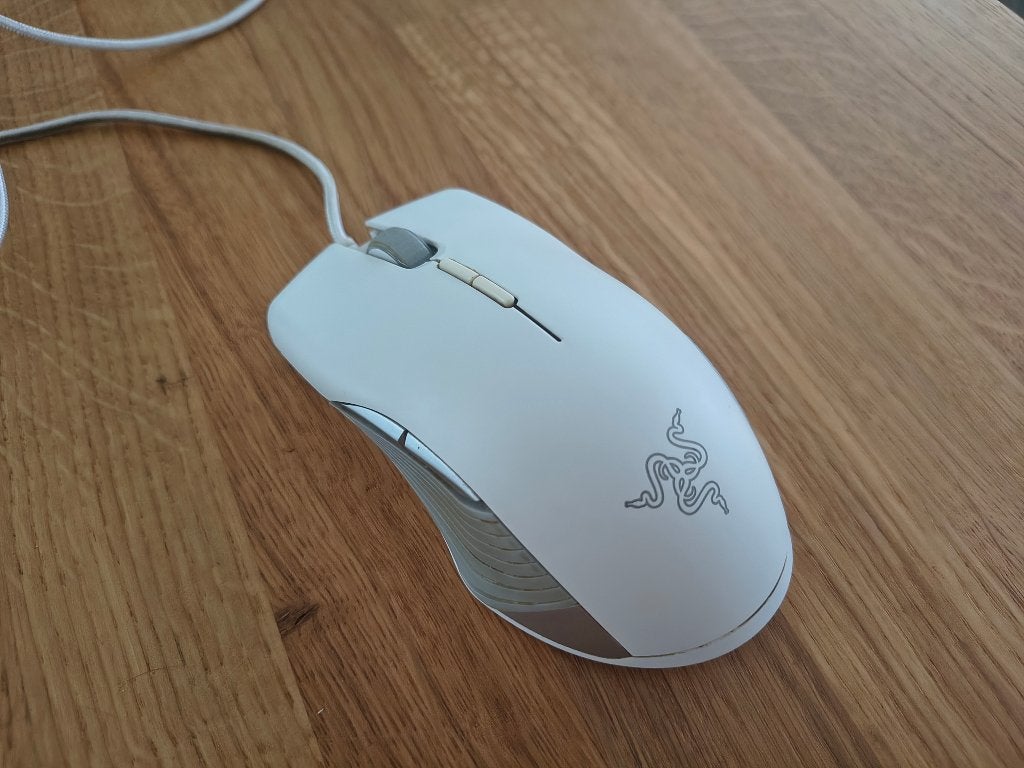 Razer Lancehead Tournament Edition Mercury White RGB Mouse, Computers en Software, Muizen, Ophalen, Muis, Gebruikt, Gaming muis
