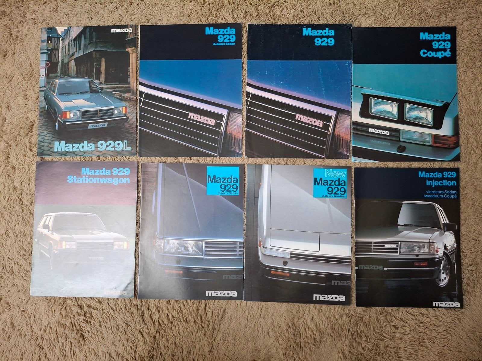 Lot autofolders Mazda 929, Verzenden, Mazda