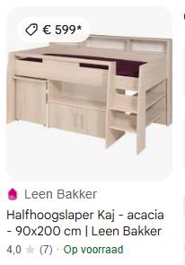 Nieuw bed half hoogslaper, Ophalen, Nieuw, Halfhoogslaper