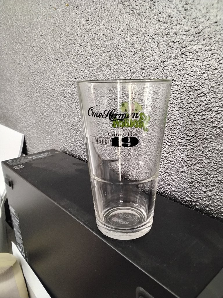 Grolsch bierglas met opdruk cafe markt 19, Ophalen of Verzenden, Nieuw, Glas of Glazen, Grolsch