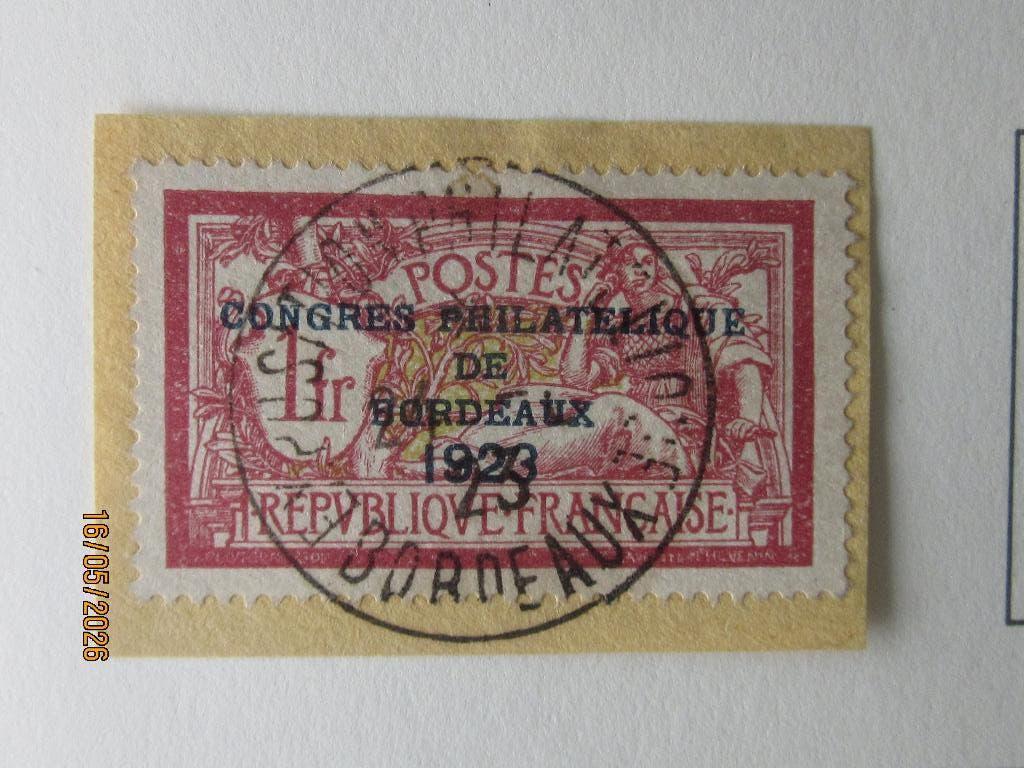 Nico Frankrijk Mi 152 gestempeld 1923 Bordaux, Ophalen of Verzenden, Gestempeld