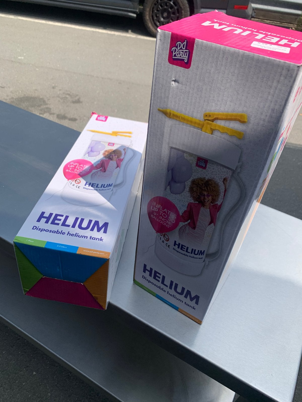 Heliumtank voor ballonnen - Nieuw in doos, Ophalen, Nieuw, Feestartikel, Verjaardag