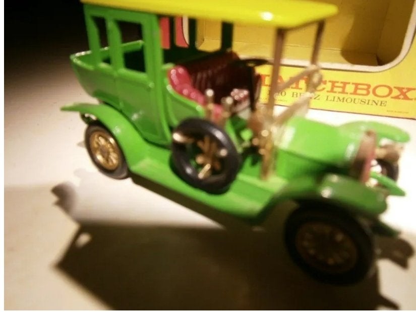 Matchbox model Y-3, 1910 Benz Limousine met het doosje 1:54, Ophalen, Gebruikt, Auto