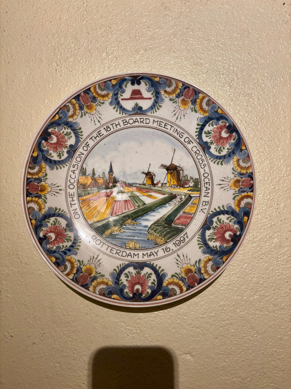 Delfts Blauw Gedenkbord - Cross-Ocean & PakTank, Ophalen