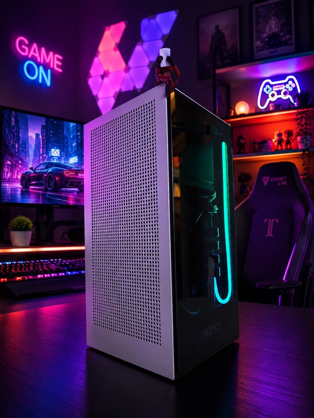 MINI RGB GAME PC - INTEL I9 - RTX 4060 - 32 GB - 1TB - WIN11, Ophalen, Kapoen PC Gaming, 32 GB, Intel Core i9 10900K