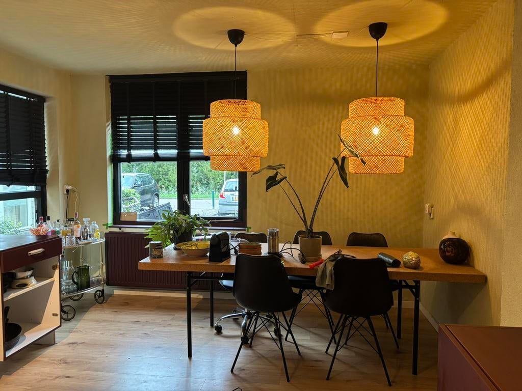 2 x Ikea Sinnerlig hanglamp, Huis en Inrichting, Lampen | Hanglampen, Ophalen, Zo goed als nieuw, Minder dan 50 cm