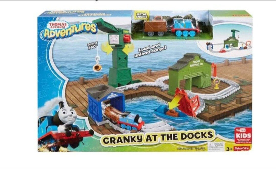 Thomas & Friends Adventures Cranky at the Docks Speelset, Kinderen en Baby's, Speelgoed | Thomas de Trein, Ophalen, Zo goed als nieuw