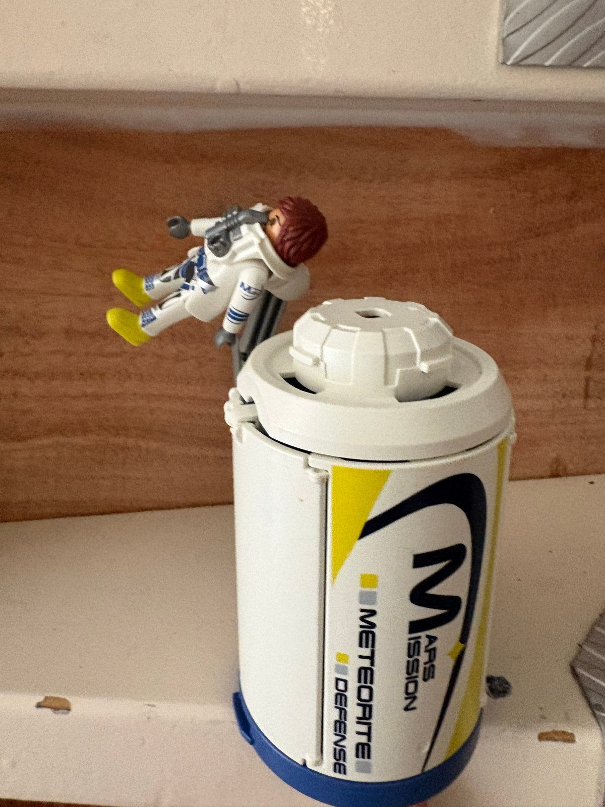 Playmobil Astronaut met Meteorite Defense container, Ophalen, Gebruikt, Complete set, Figuren