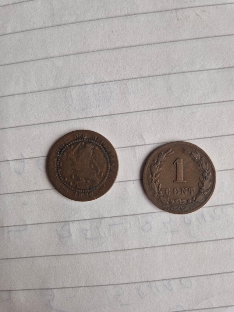 Munt 1 cent 1878 Willem 3, Ophalen of Verzenden, Koning Willem III, 1 cent, Losse munt