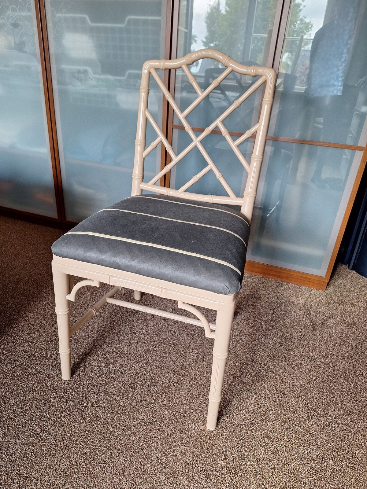 2 Bamboe stijl stoelen in goede conditie, Gebruikt, Twee, Ophalen of Verzenden, Bamboe stijl