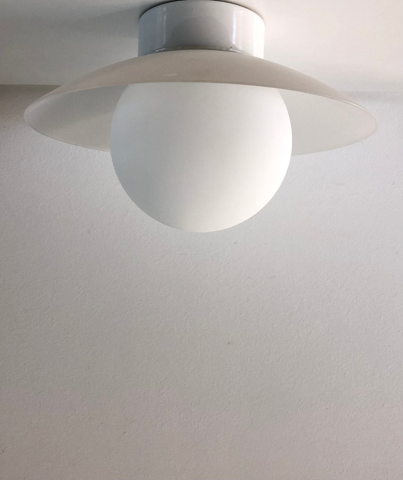 Vintage Ifö Electric UFO bollamp plafondlamp, Huis en Inrichting, Lampen | Plafondlampen, Ophalen of Verzenden, Zo goed als nieuw