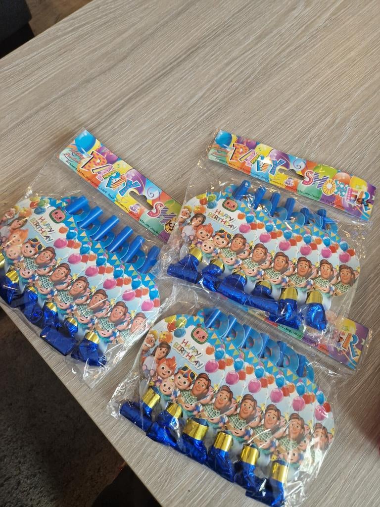 Cocomelon Feestpakket, Hobby en Vrije tijd, Feestartikelen, Ophalen of Verzenden, Nieuw, Feestartikel, Verjaardag