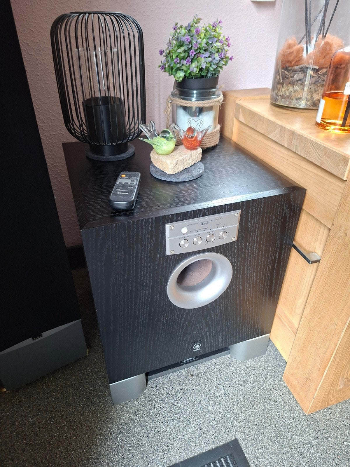 Yamaha YST-SW1500 Subwoofer met afstandsbediening, Subwoofer, Yamaha, Zo goed als nieuw, Basreflex