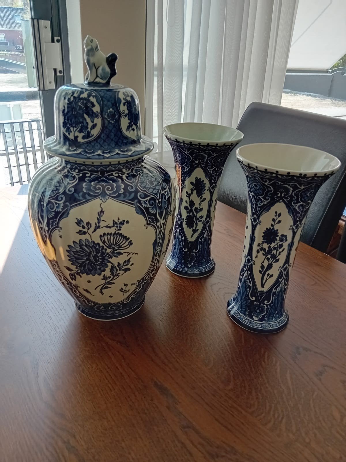 Delfts Blauw Boch vazen set, Antiek en Kunst, Antiek | Vazen, Ophalen