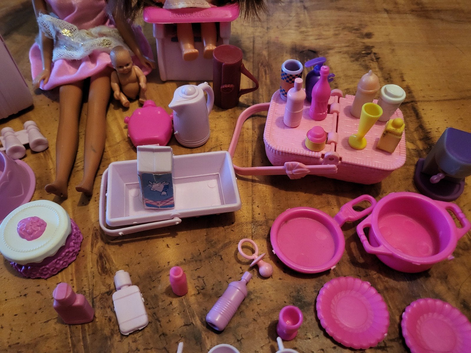 Barbie set met poppen en accessoires, Ophalen of Verzenden, Gebruikt, Barbie