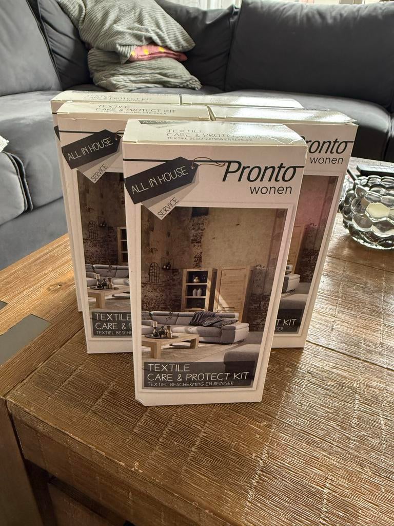 Pronto Wonen Textiel Care & Protect Kit, Bank reinigen, Nieuw, Ophalen of Verzenden, Textiel beschermer.nl