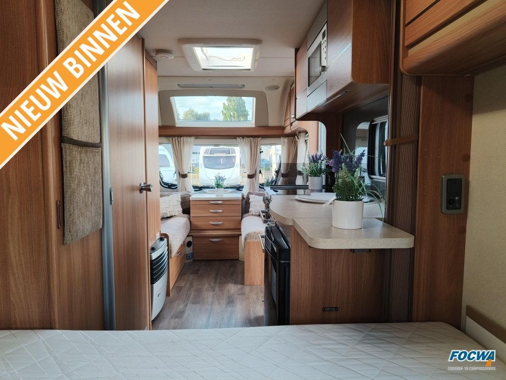 Sprite Cruzer 470 SR Mover Dwarsbed Zit Thule, Caravans en Kamperen, Bedrijf, 4 tot 5 meter, Sprite, Tot en met 4