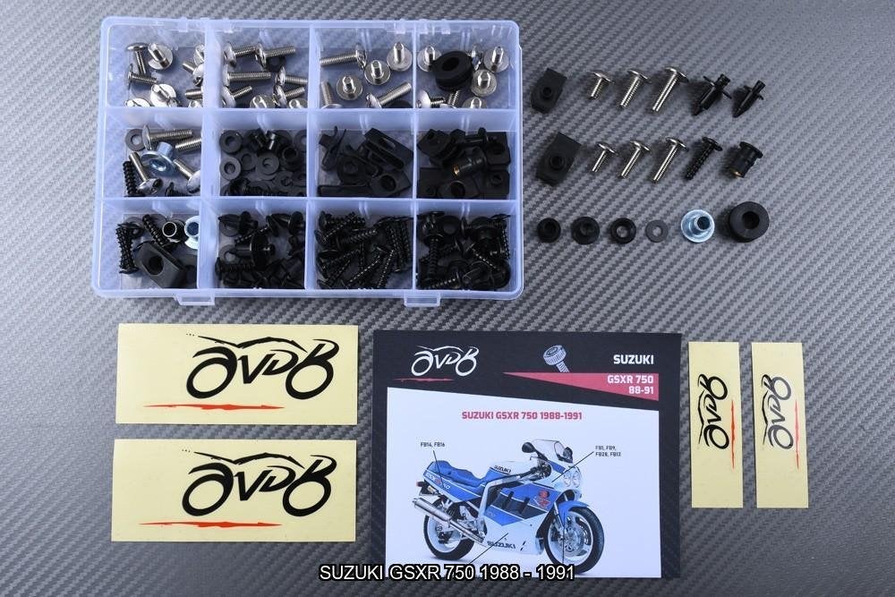Kuip bouten set voor SUZUKI GSXR 750 1988 - 1991, Motoren, Verzenden, Nieuw
