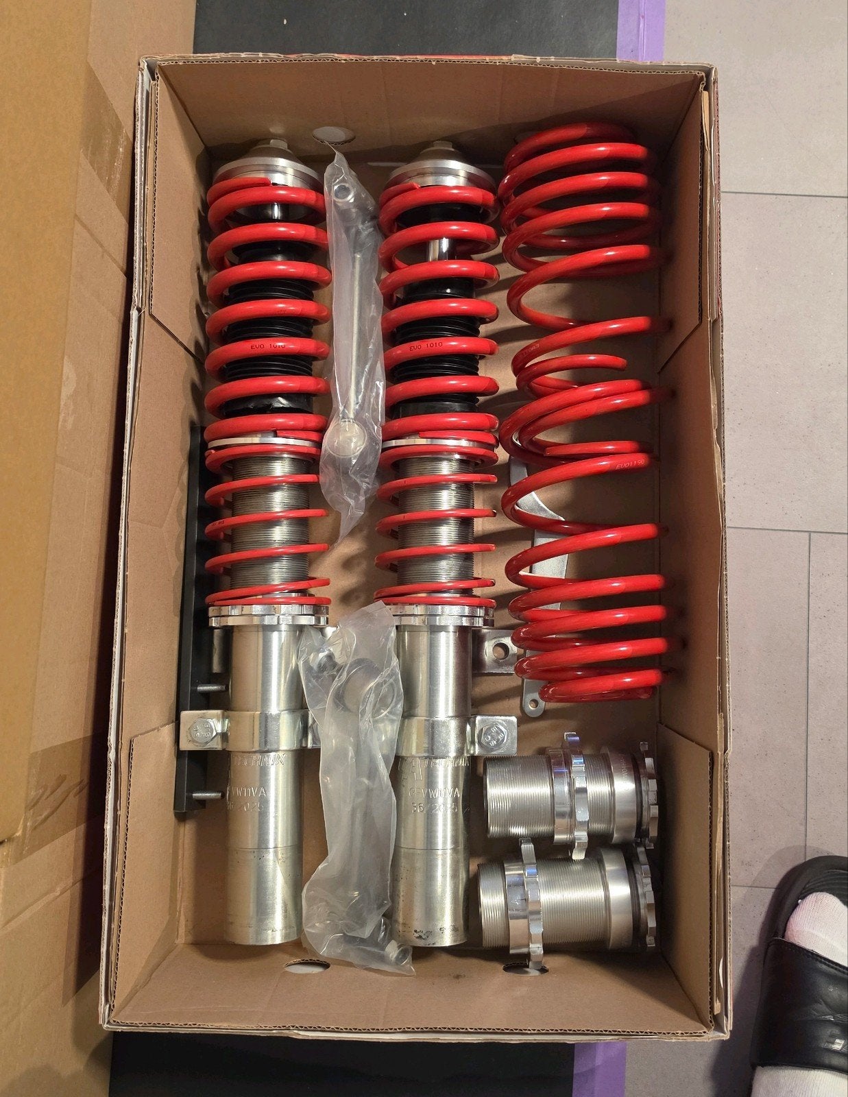 Schroefset | TA Technix | VW Polo 9N/6R en Fox | Verlaging, Auto-onderdelen, Ophalen of Verzenden, Gebruikt, Volkswagen