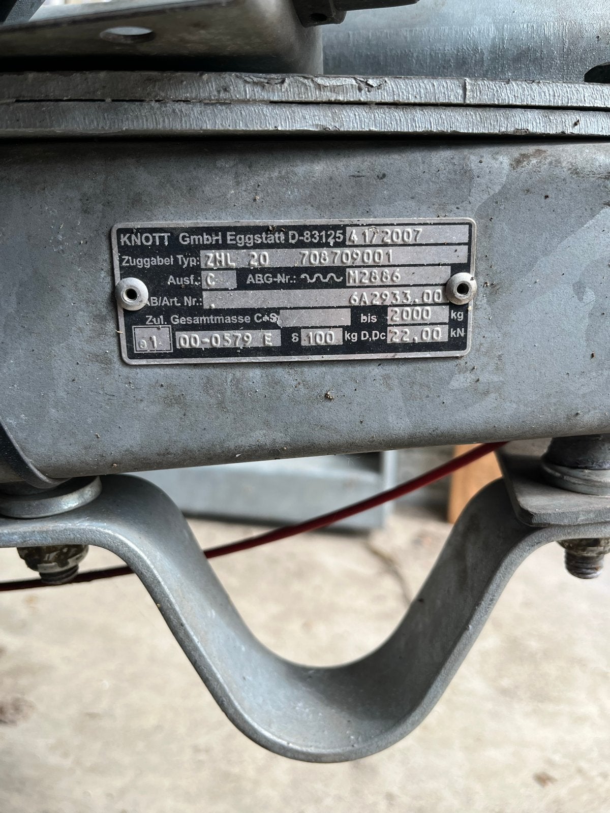 Eduard plateau aanhanger 165x310 - 2000kg, Ophalen, Gebruikt