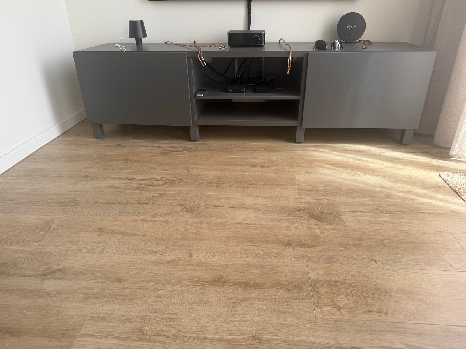 IKEA Besta TV meubel 180 cm donker grijs, Ophalen, Gebruikt, 150 tot 200 cm, Minder dan 100 cm