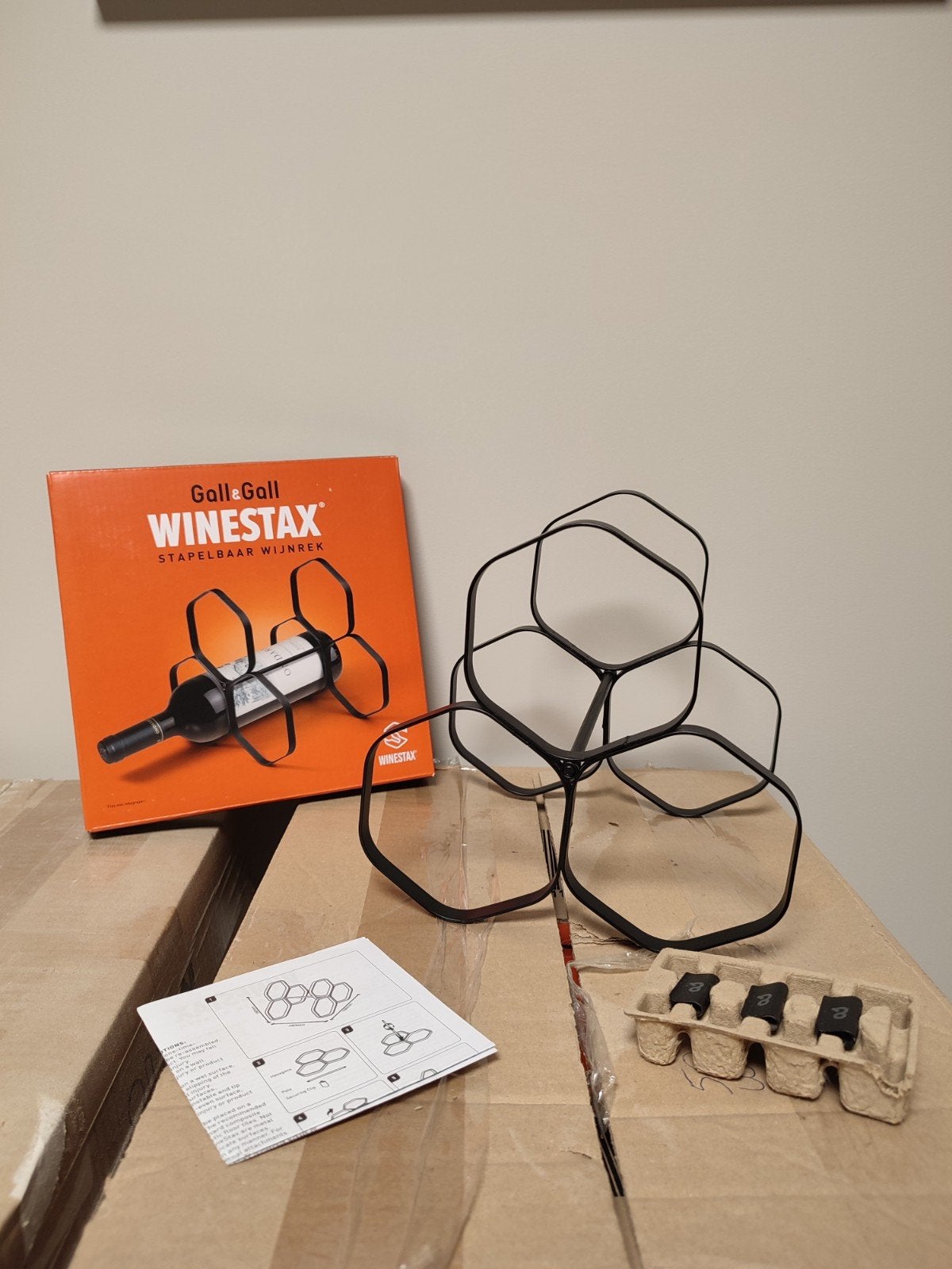 Gall & Gall Winestax stapelbaar wijnrek - Nieuw in doos, Ophalen of Verzenden, Nieuw, Metaal