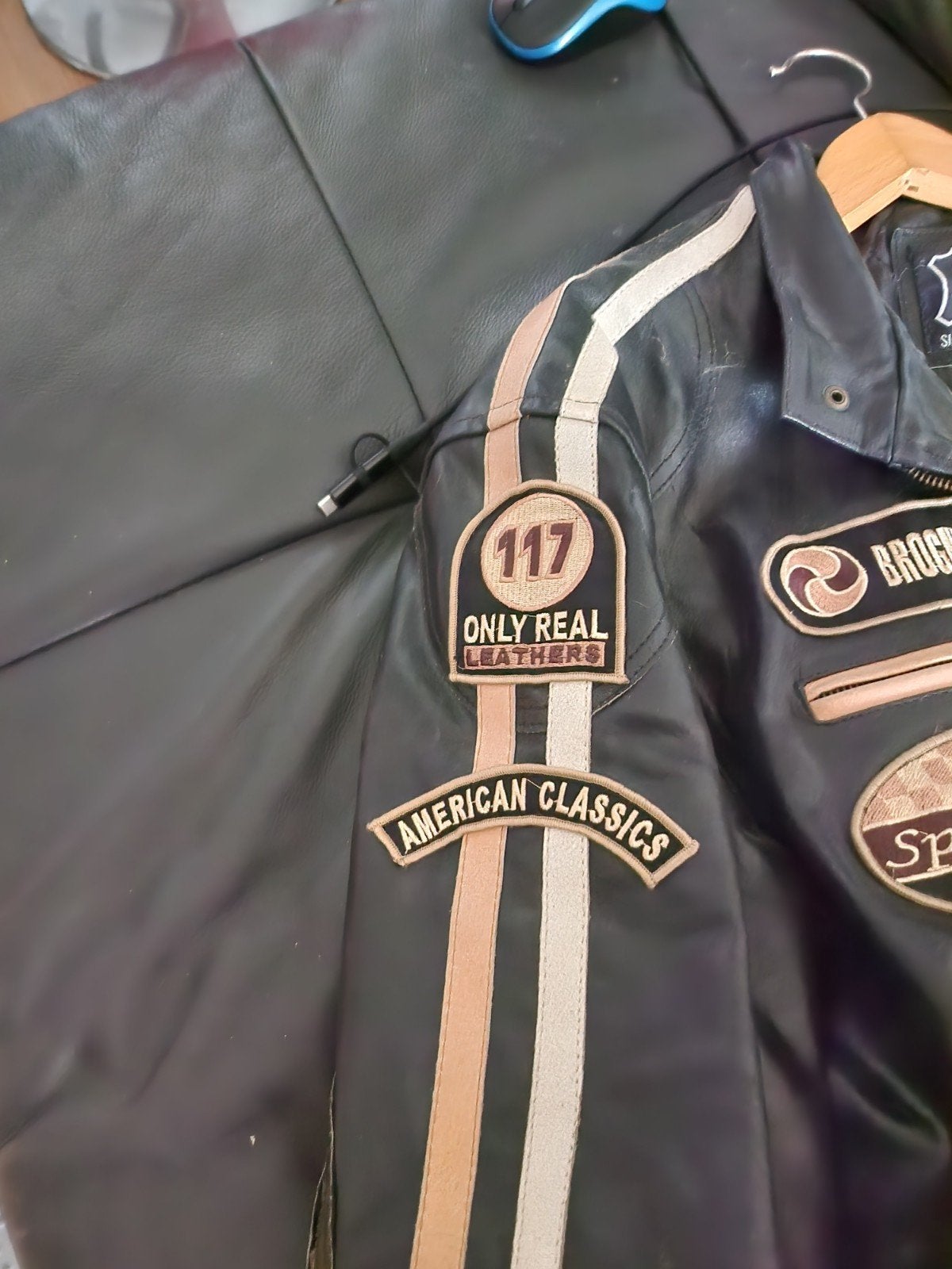 Mooie leren jas igs xxxl, Maat 56/58 (XL), Ophalen of Verzenden, Gedragen, Zwart