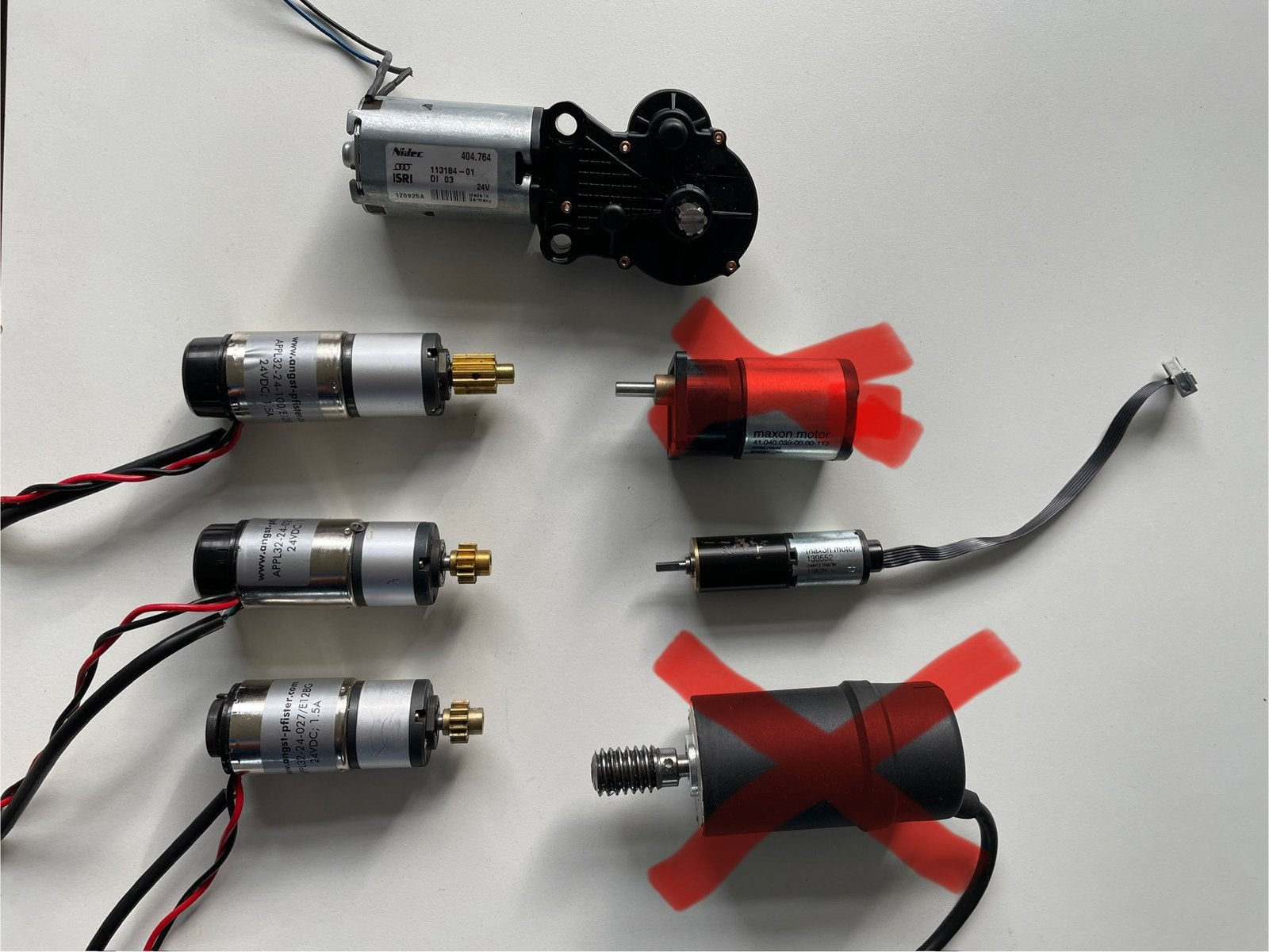 Diverse DC motor elektromotor servomotor gelijkstroom, Ophalen of Verzenden, Gebruikt