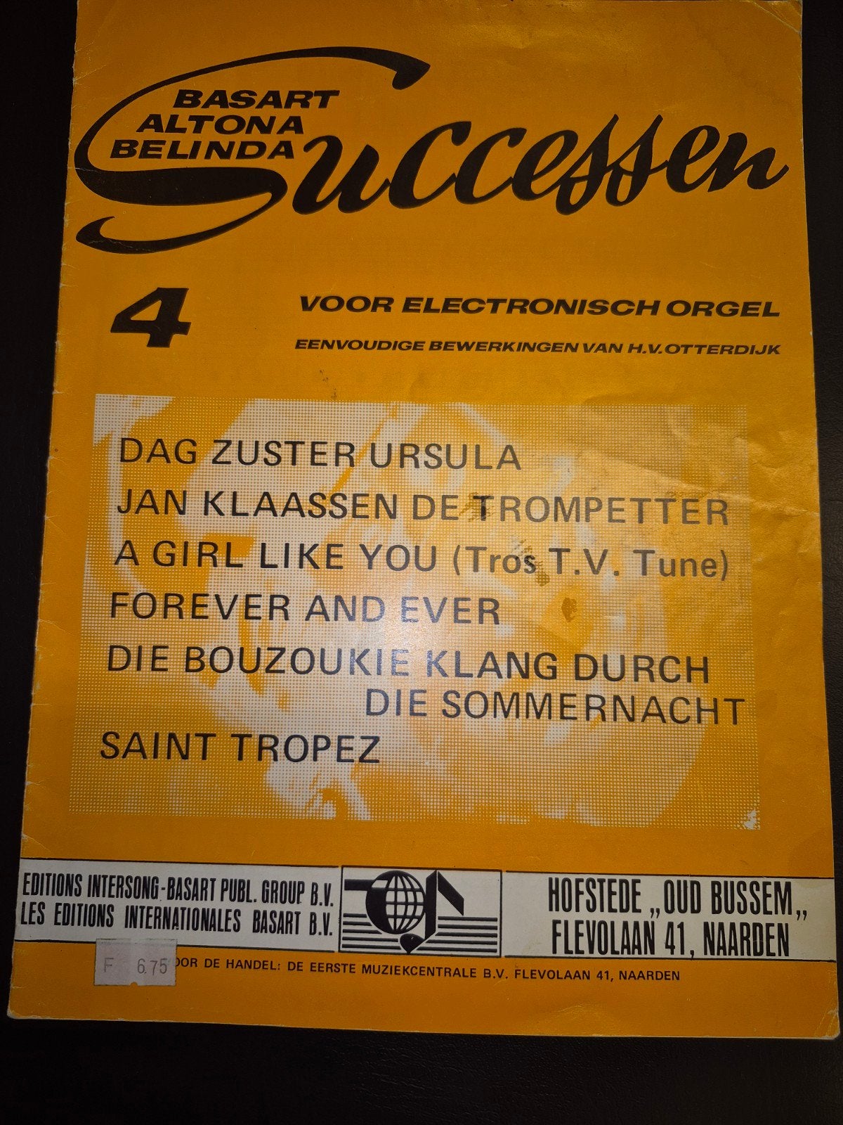 Basart Alttona Belinda Successen 4 - Elektronisch Orgel, Gebruikt, Ophalen of Verzenden, Thema, Populair