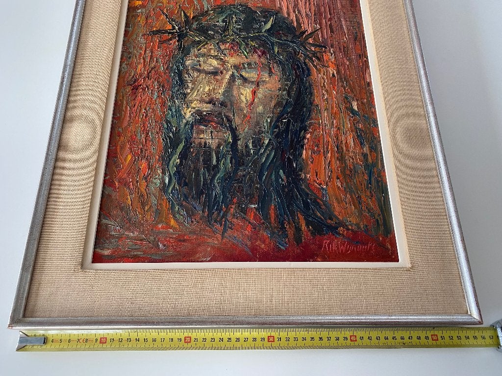 Rik Wijnants / Schilderij op doek / Christus, Antiek en Kunst, Ophalen