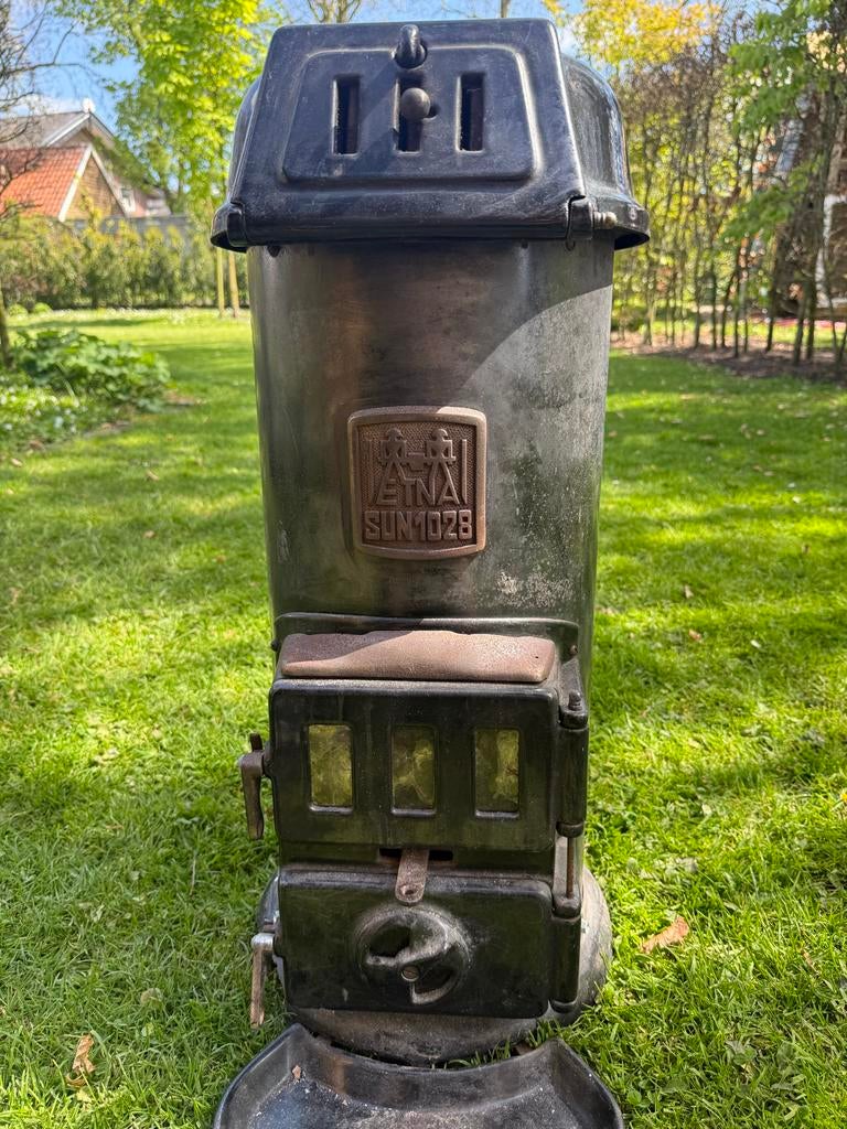 Erna Sun 1028 Houtkachel - Vintage en Functioneel, Ophalen, Gebruikt, Houtkachel, Vrijstaand