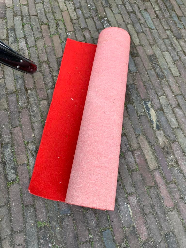 TE HUUR ~ Rode loper 1x10 meter. Bruiloft Gala feest party, Ophalen, Zo goed als nieuw, Overige