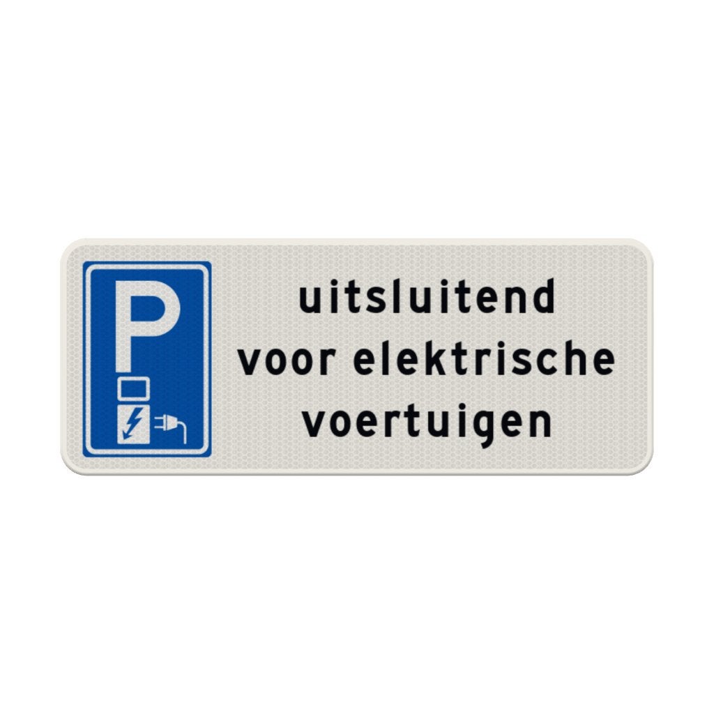 Verkeersbord gereserveerd elektrische voertuigen, Ophalen of Verzenden