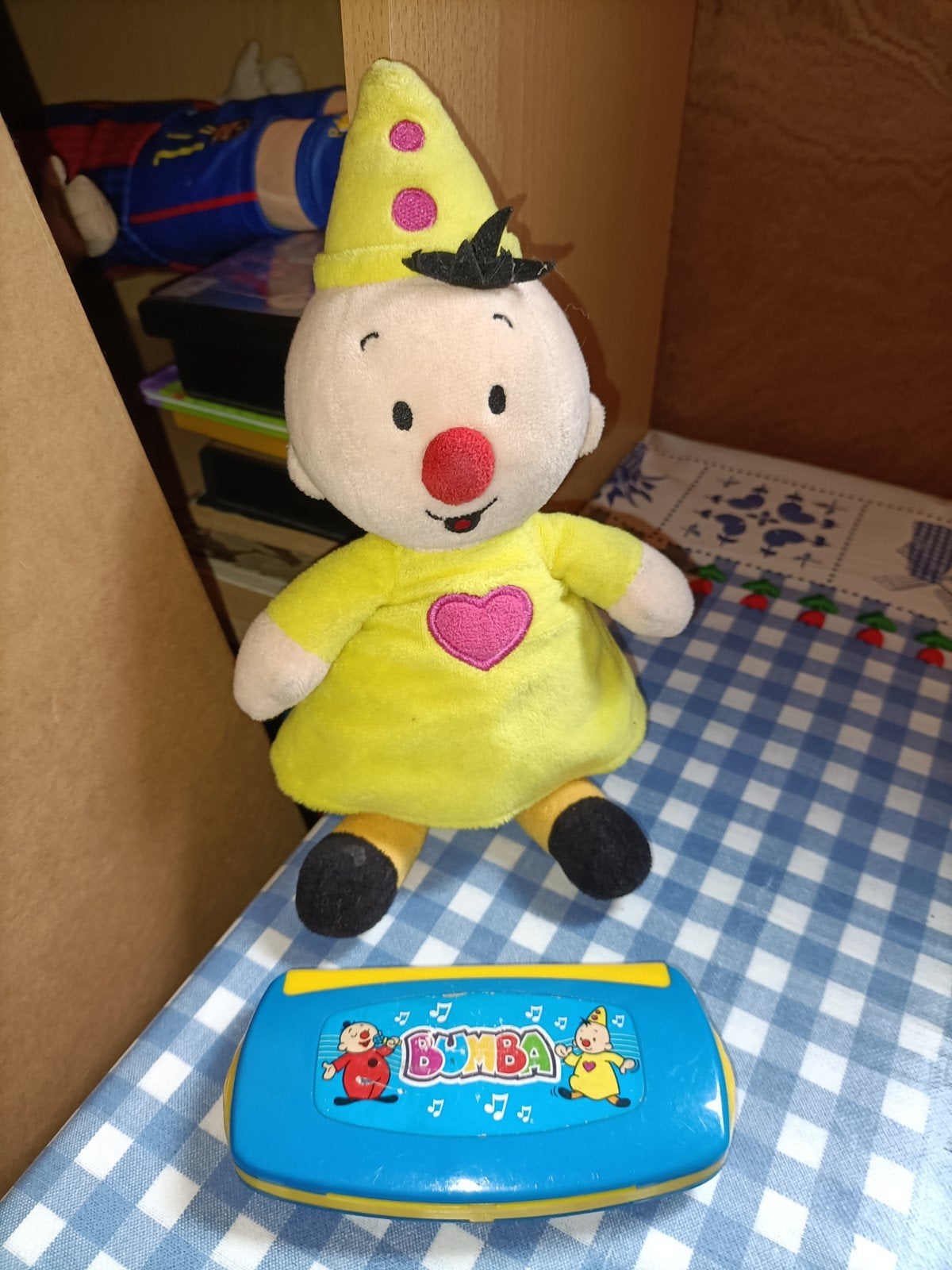 Bumba knuffel 20 cm groot + mondharmonica, Ophalen of Verzenden, Zo goed als nieuw, Overige typen