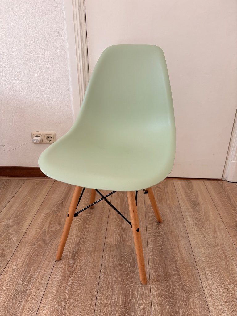 Groene eetkamerstoelen (6x, kuipstoelen), Huis en Inrichting, Stoelen, Gebruikt, Overige kleuren, Kuipstoelen, Vijf, Zes of meer stoelen