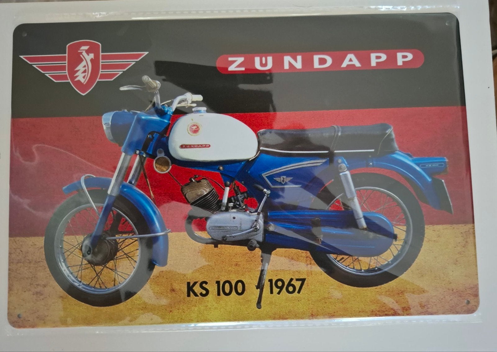 Zündapp emaille bordje, Ophalen of Verzenden