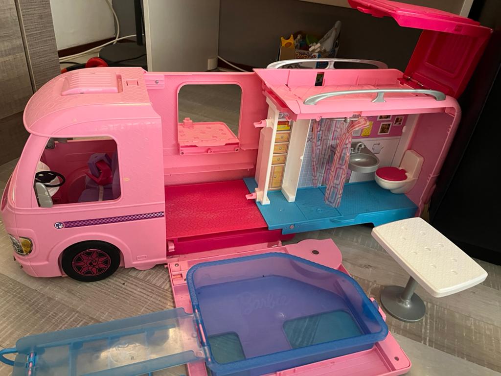 Barbie camper, Ophalen of Verzenden, Gebruikt