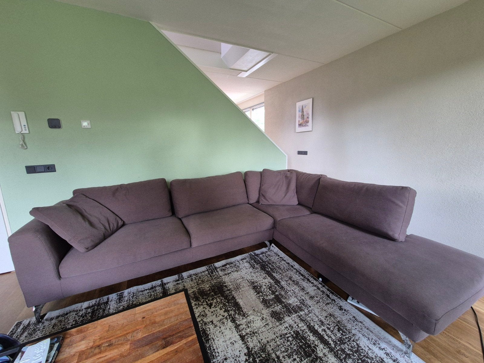 Grote hoekbank, Ophalen, Gebruikt, 300 cm of meer, 75 tot 100 cm