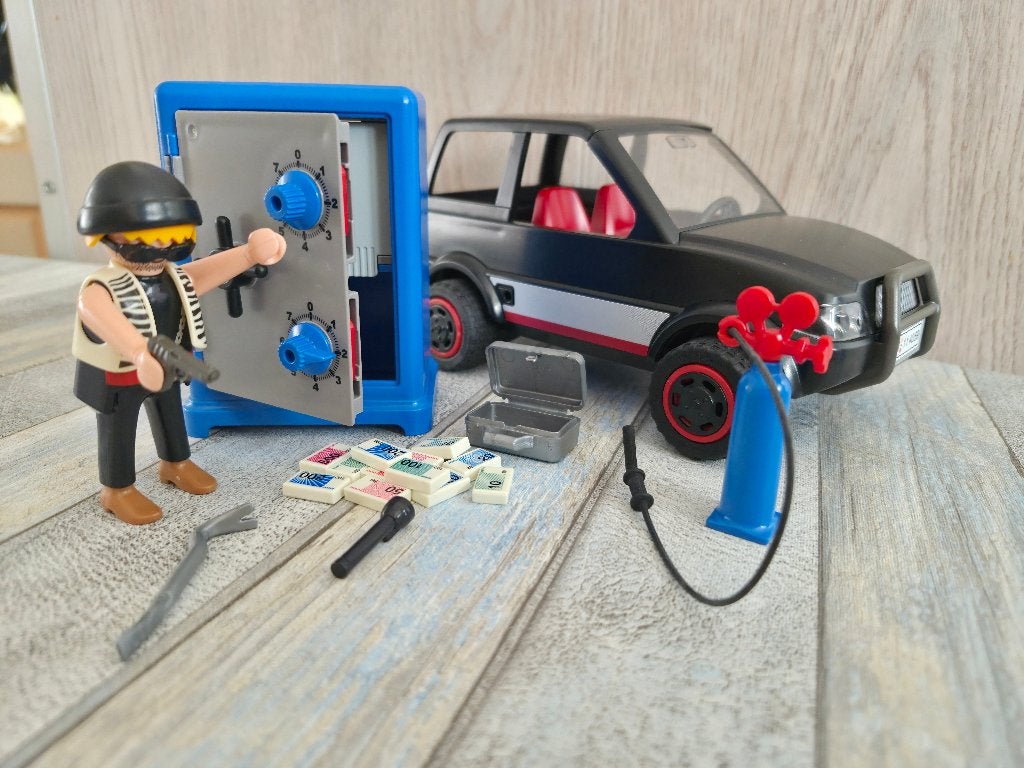 Playmobil 4059 Brandkastkraker Met Vluchtauto, Voertuig, Zo goed als nieuw, Complete set, Verzenden
