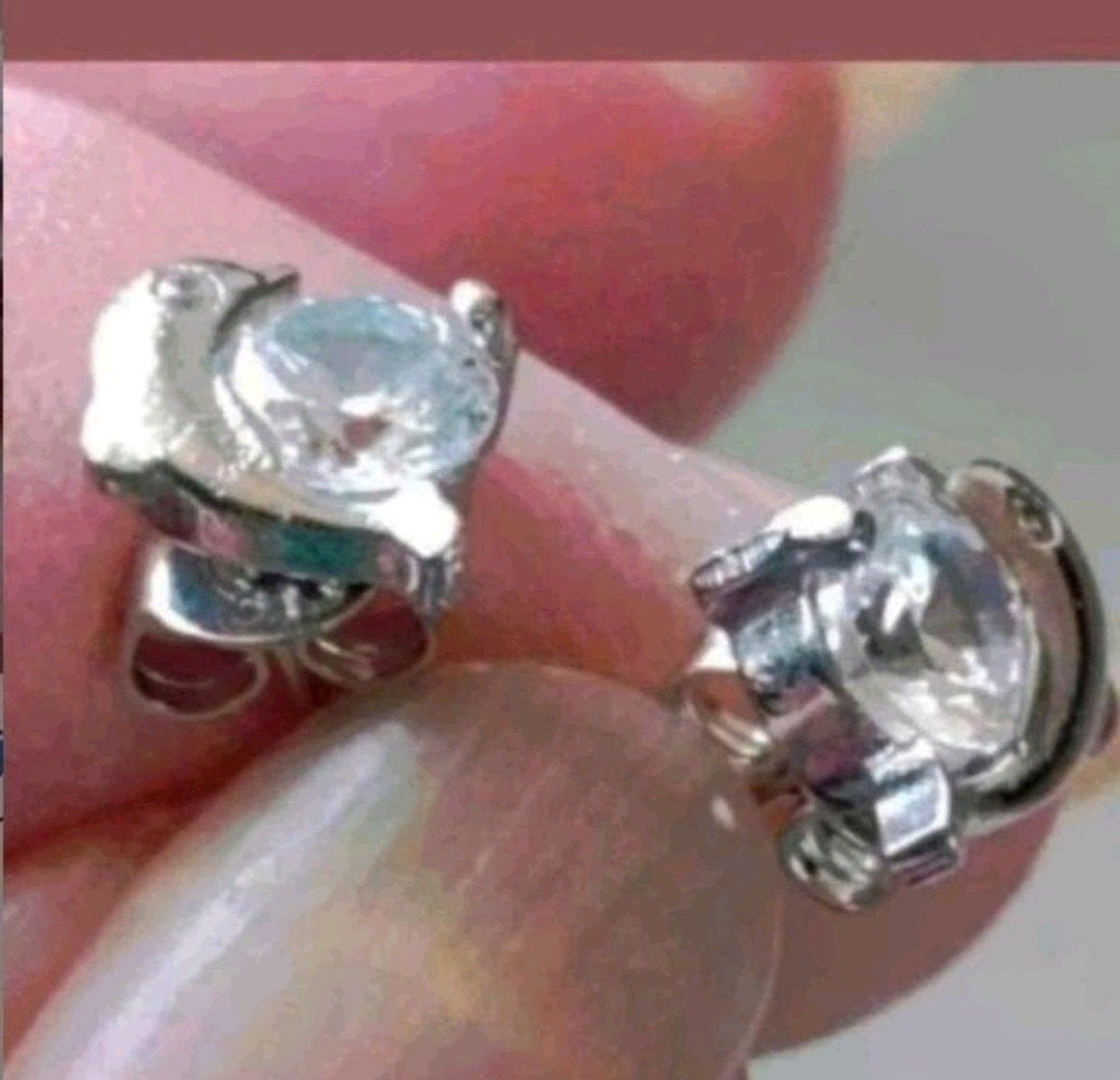 Zilveren oorbellen dolfijn Swarovski, Verzenden, Nieuw, Knopjes of Stekers, Zilver